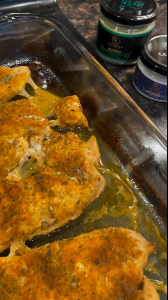 Oven baked chicken Umami low sodium