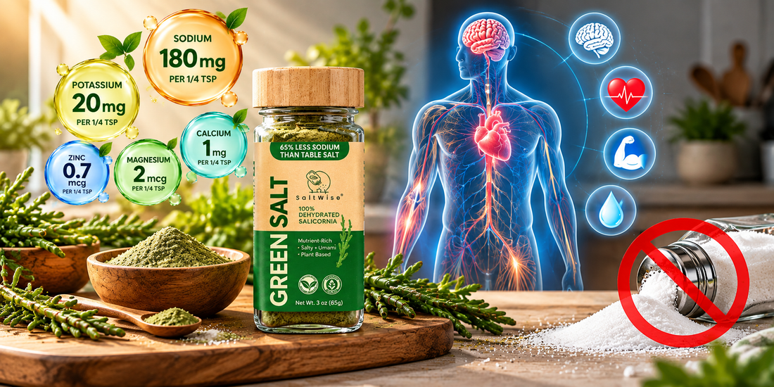Plant based salt is  innovative low sodium salt made from salicornia plant may help in supporting body health