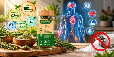 Plant based salt is  innovative low sodium salt made from salicornia plant may help in supporting body health