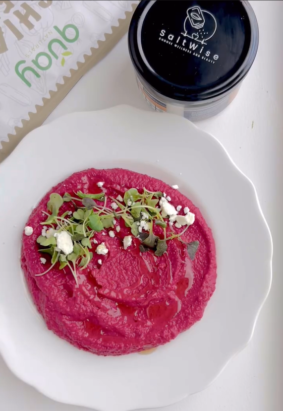 SaltWise Recipe Chia Seed Crackers with salicornia white salt