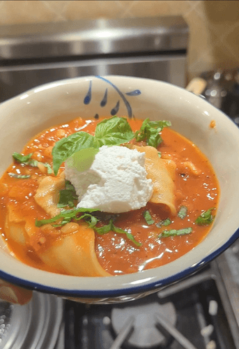 Lasagna soup