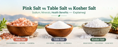 Pink Salt vs Table Salt vs Kosher Salt: Sodium, Minerals & Health Benefits Explained