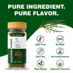 SaltWise Salicornia Flakes, Umami Herb, Dried Sea Asparagus (Samphire, Sea Beans), 40g