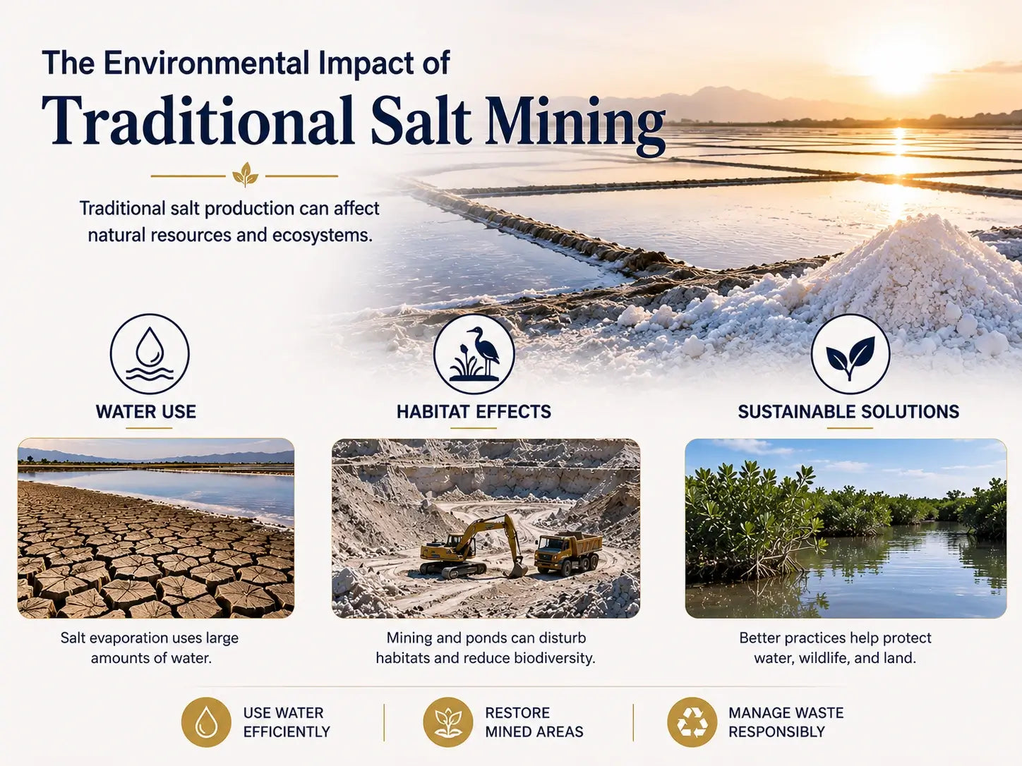 The Environmental impace of traditional salt mining