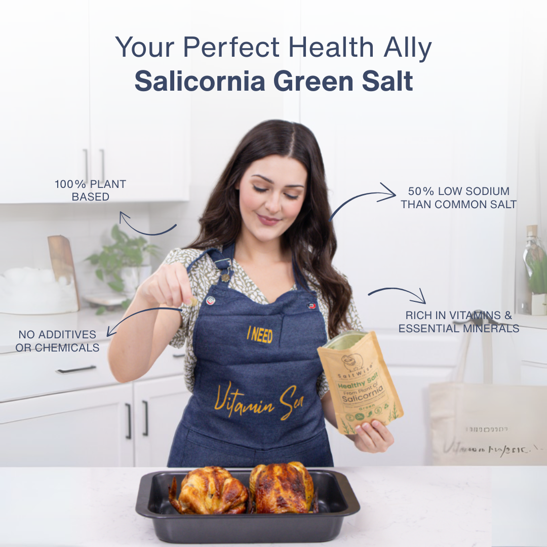 Green Salt – Plant-Based, Low Sodium Salicornia Salt ( 7.05 Oz / 200g)