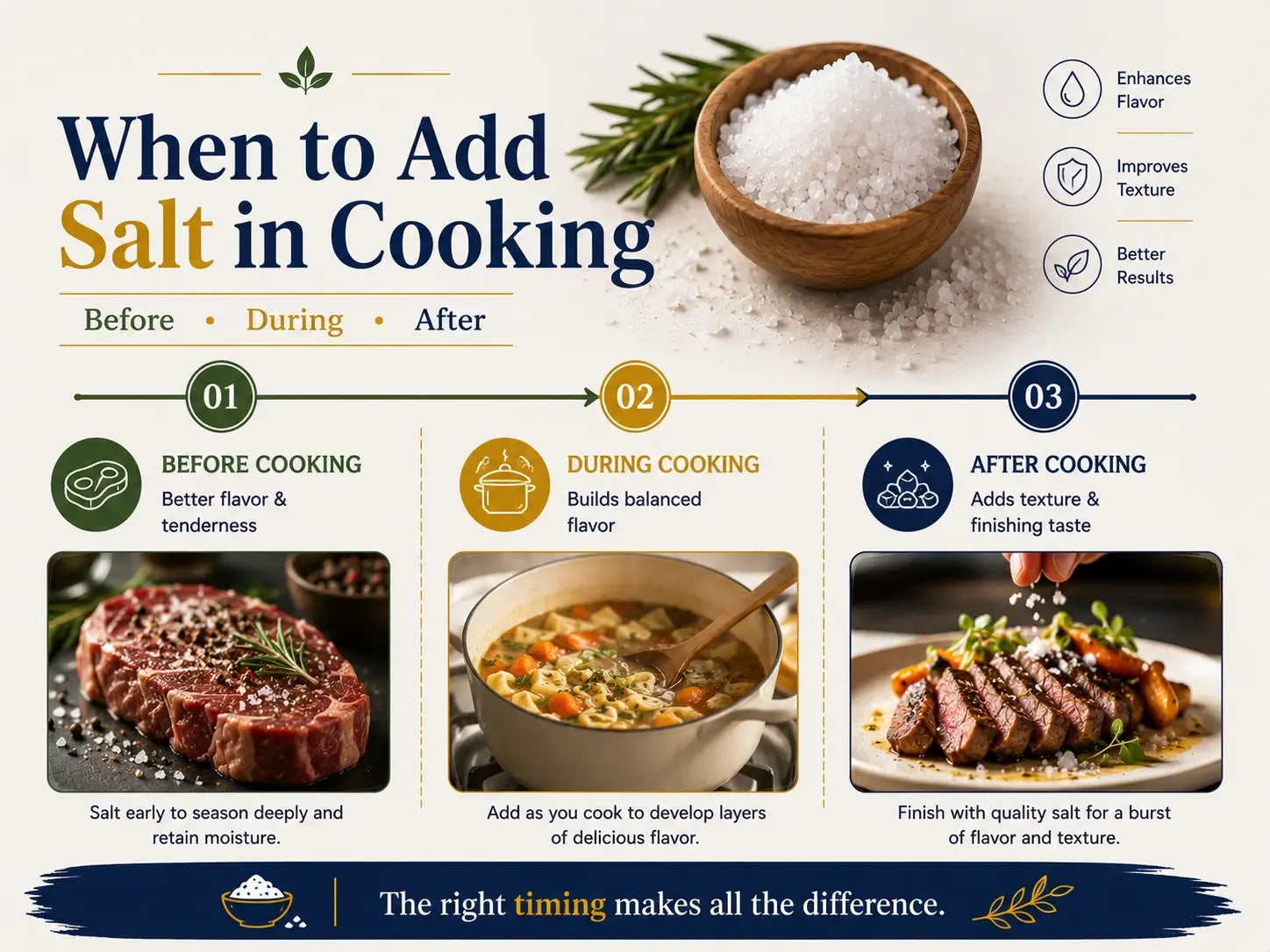 When to add salt in cooking