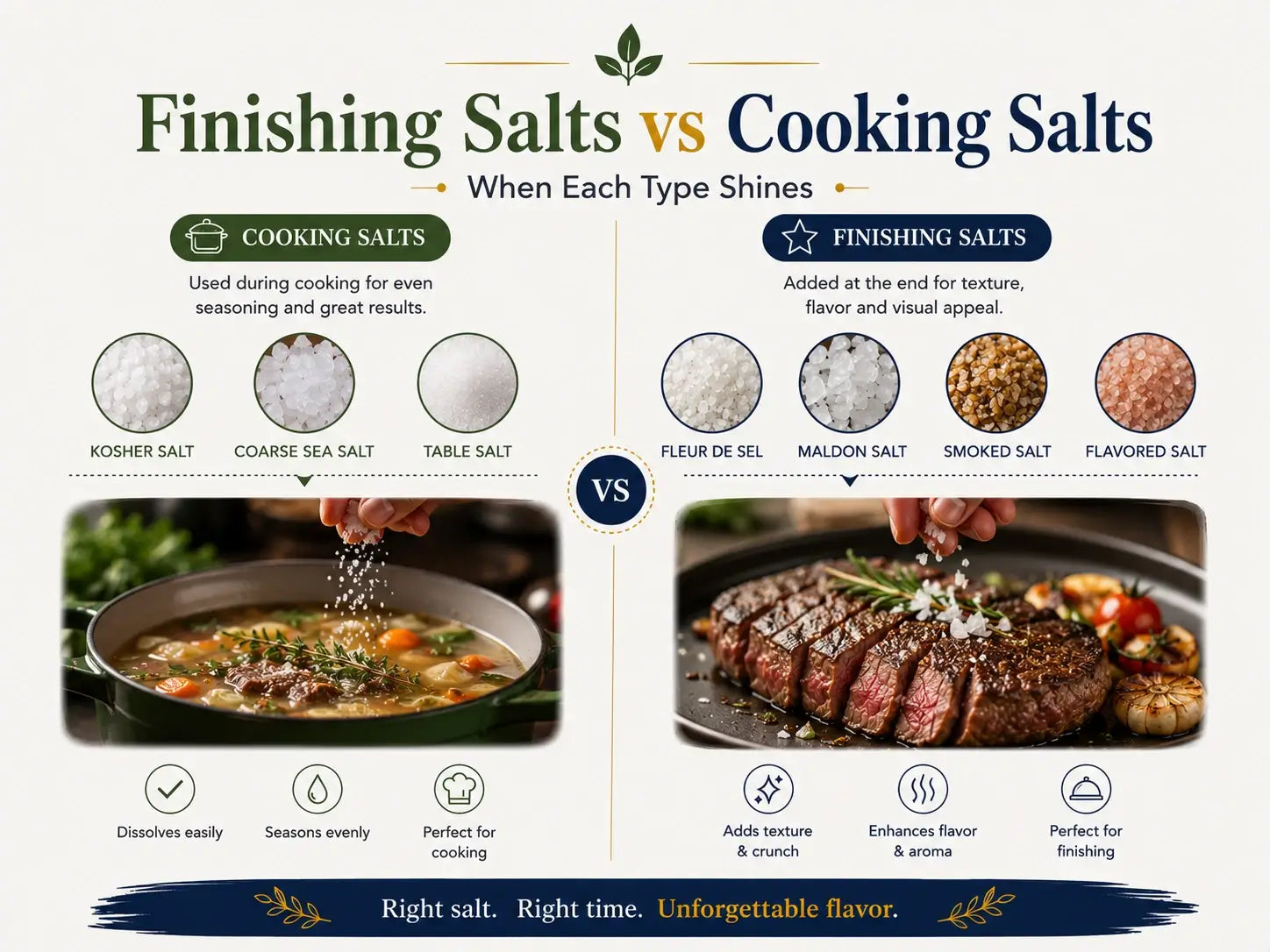 Finishing Salts Vs Cooking salts