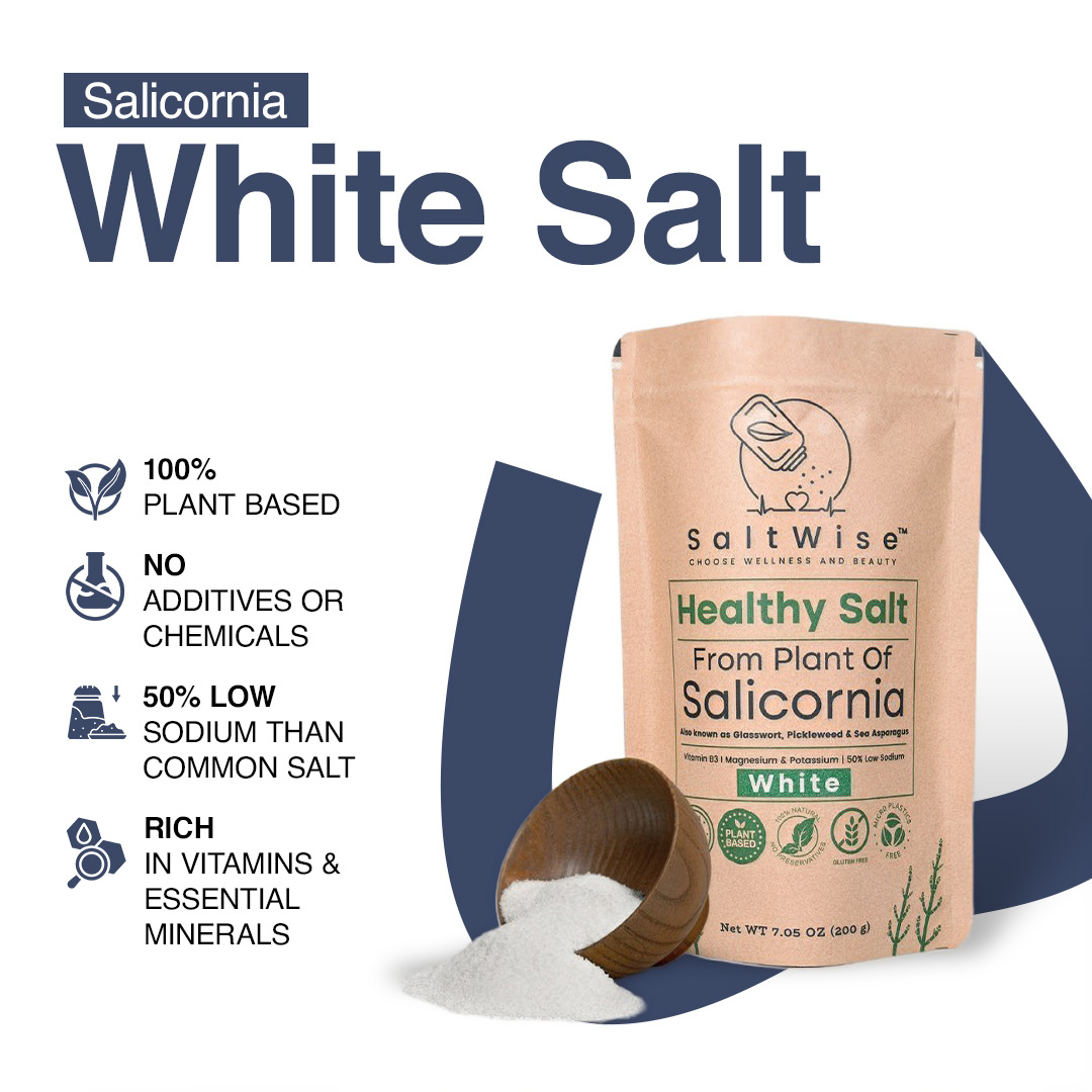 Salicornia White Salt – Plant-Based & Low Sodium Salt Substitute