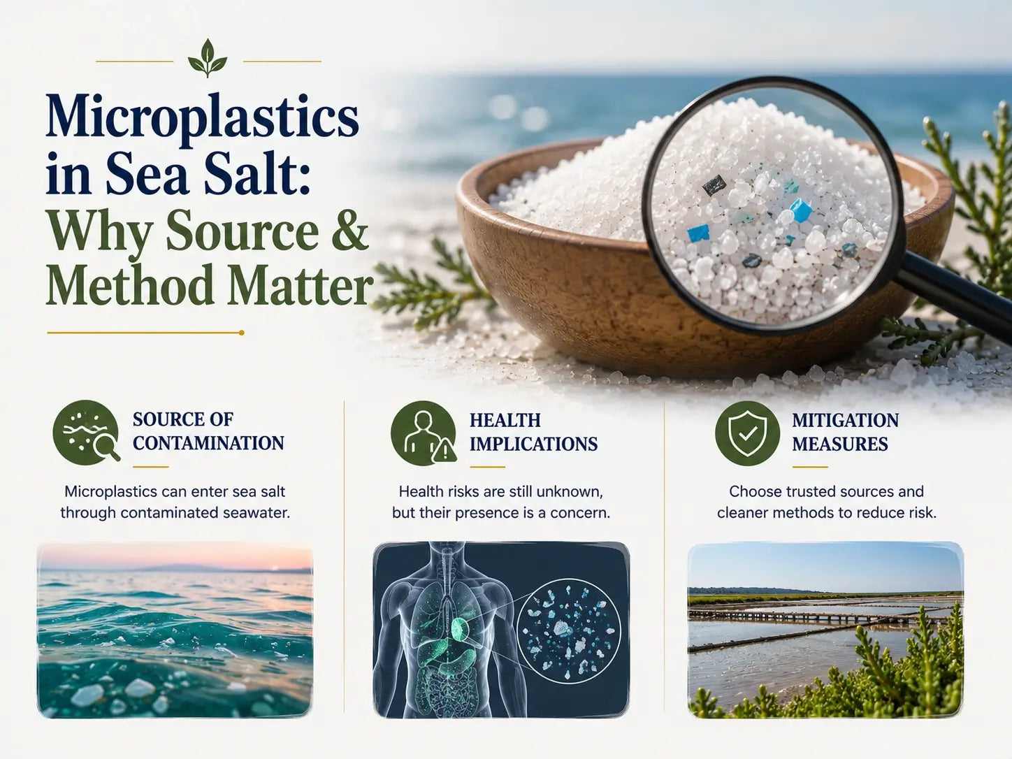 Microplastics in sea salt