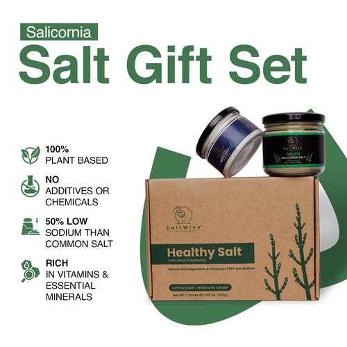 Salicornia Salt Gift Set – Green & White Plant Based Salts