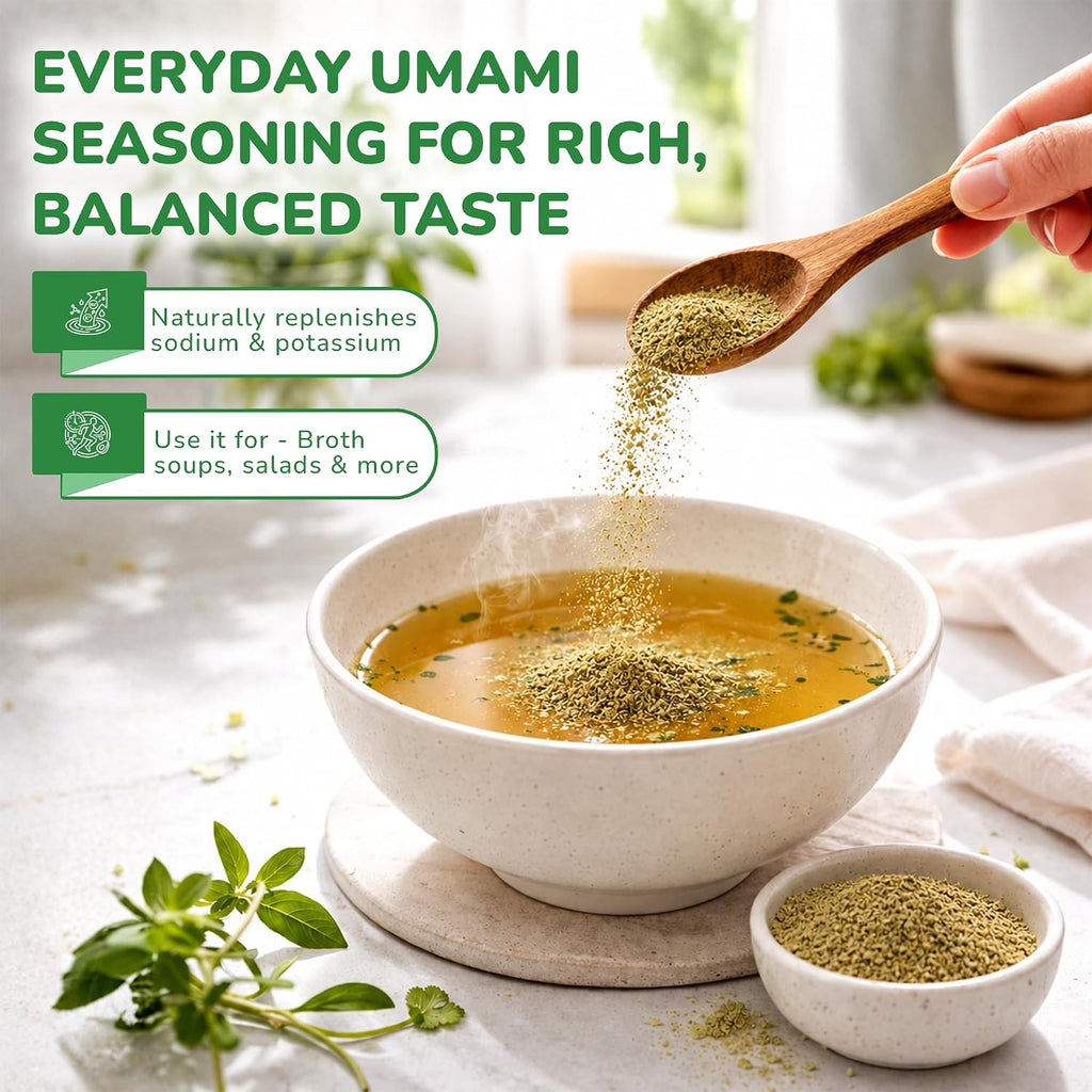 Green Salt, Low Sodium, Umami Premium Glass Jar, 3 Oz