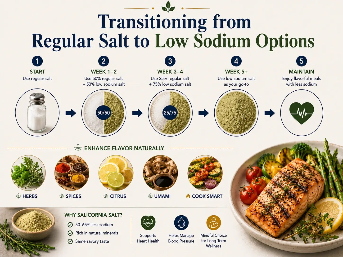 Transitioning From Regular Salt to Low Sodium