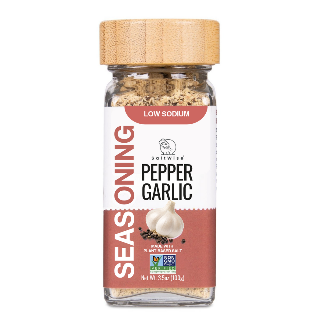 Pepper Garlic Seasoning | Low Sodium | No MSG | 3.5 Oz (100g)
