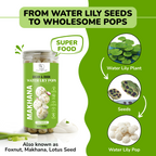 SaltWise Water Lily Pops (Foxnuts/Makhana) - Cream & Onion | Low Sodium Plant Protein
