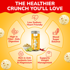 SaltWise Water Lily Pops (Foxnuts/Makhana) - Chili Lime | Low Sodium Plant-Based Snack