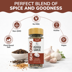 Pepper Garlic Seasoning | Low Sodium | No MSG | 3.5 Oz (100g)