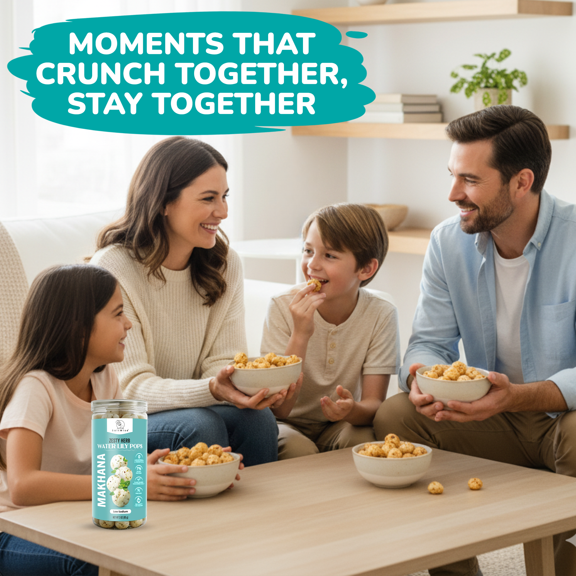 SaltWise Water Lily Pops (Foxnuts/Makhana)-Zesty Herbs