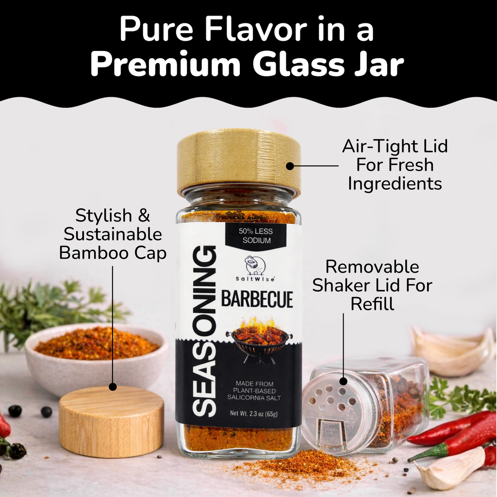 Low Sodium BBQ Seasoning – Made with Salicornia Salt | No MSG | Non GMO