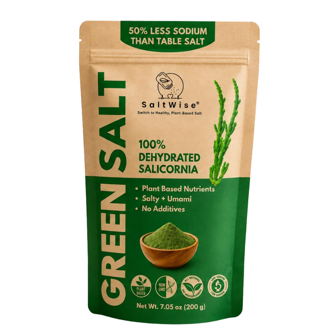 Green Salt – Plant-Based, Low Sodium Salicornia Salt ( 7.05 Oz / 200g)