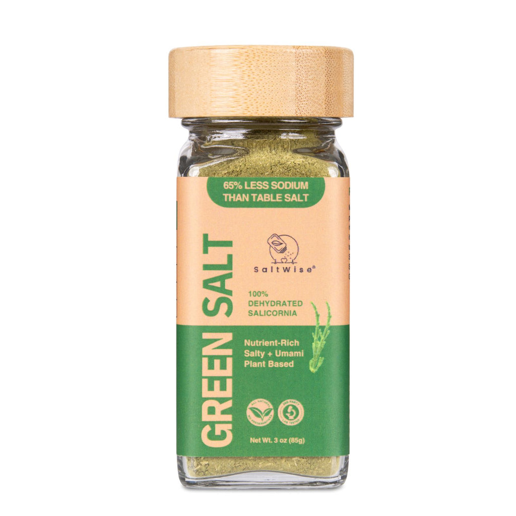 Green Salt - Low Sodium, Umami Premium Glass Jar ( 3 Oz / 85g)