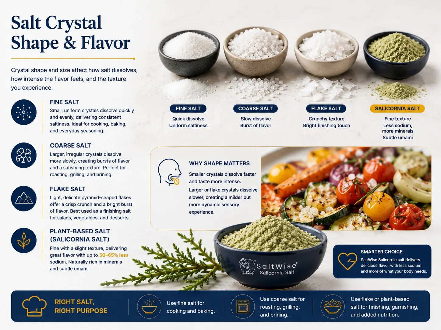 Salt Crystal Shape Flavor