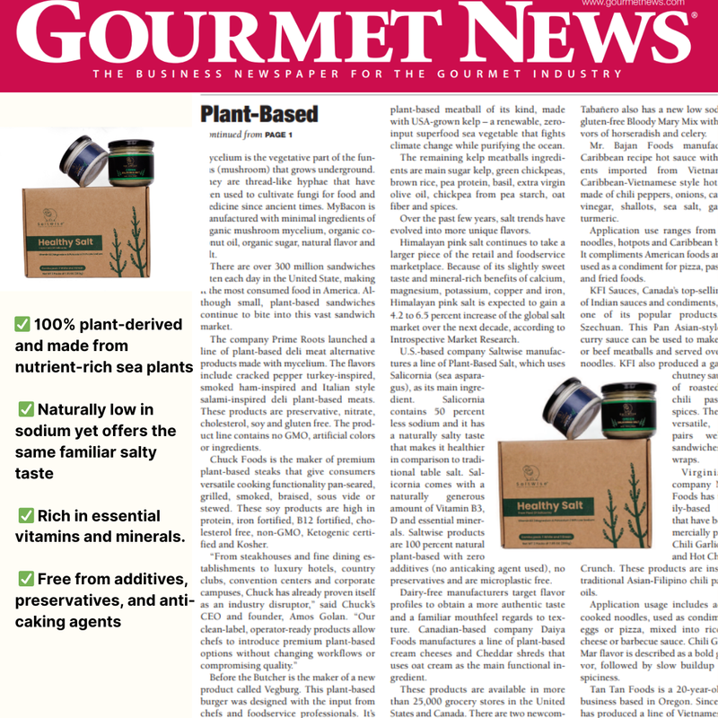 SaltWise in Gourmet News!