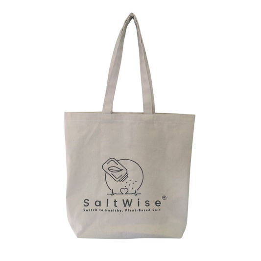SaltWise Canvas Tote Bag, Natural Color, Reusable Grocery bag, Beach Bag with  printed "I Need Vitamin Sea"