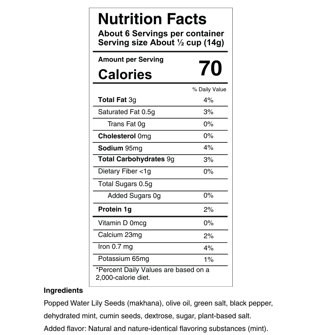 SaltWise Water Lily Pops (Foxnuts/Makhana)-Zesty Herbs