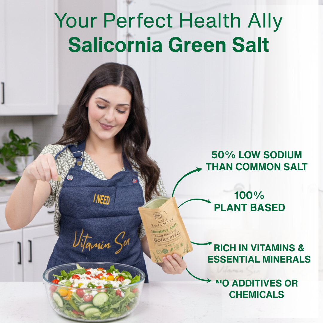 Green Salt – Plant-Based, Low Sodium Salicornia Salt ( 7.05 Oz / 200g)