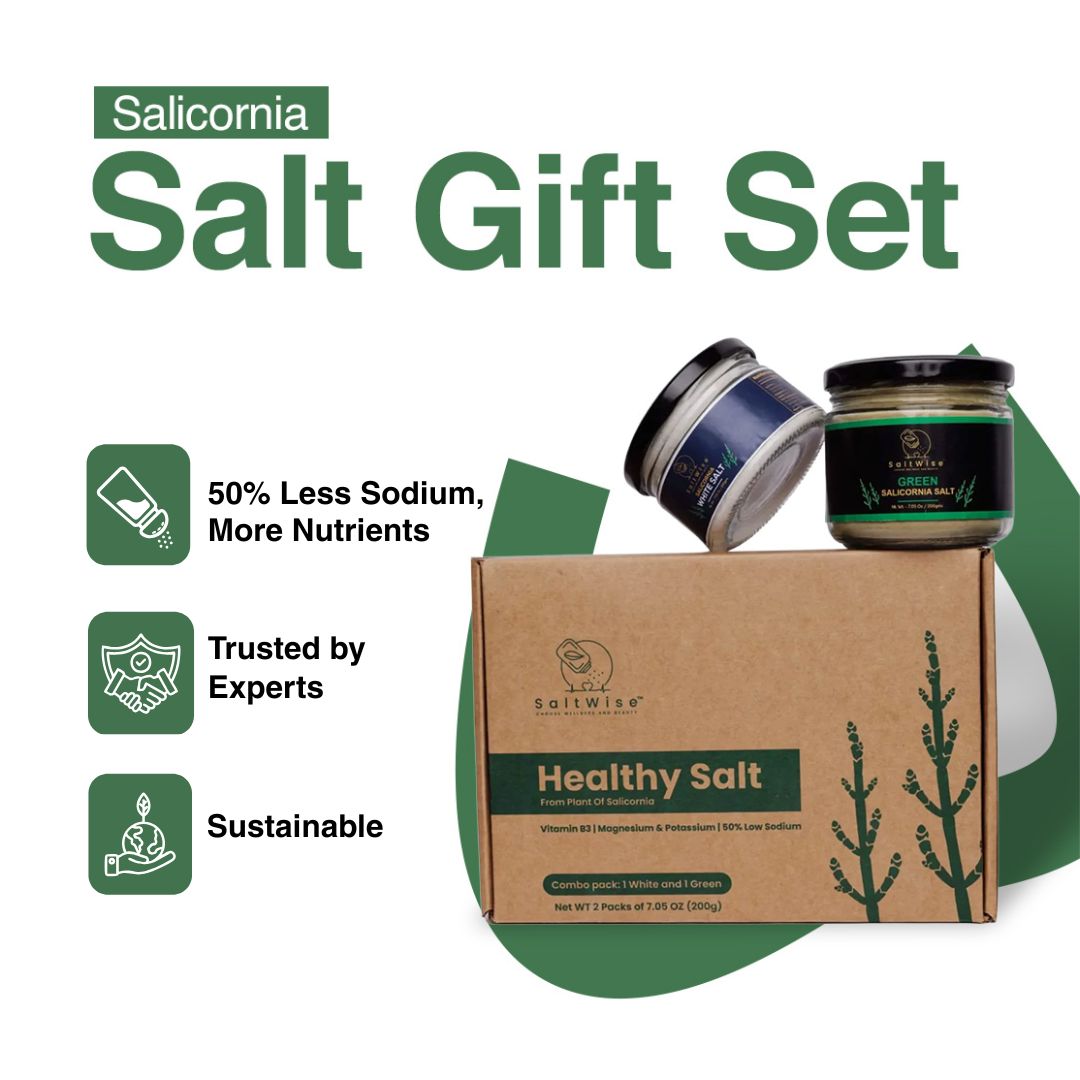 Salicornia Salt Gift Set – Green & White Plant Based Salts