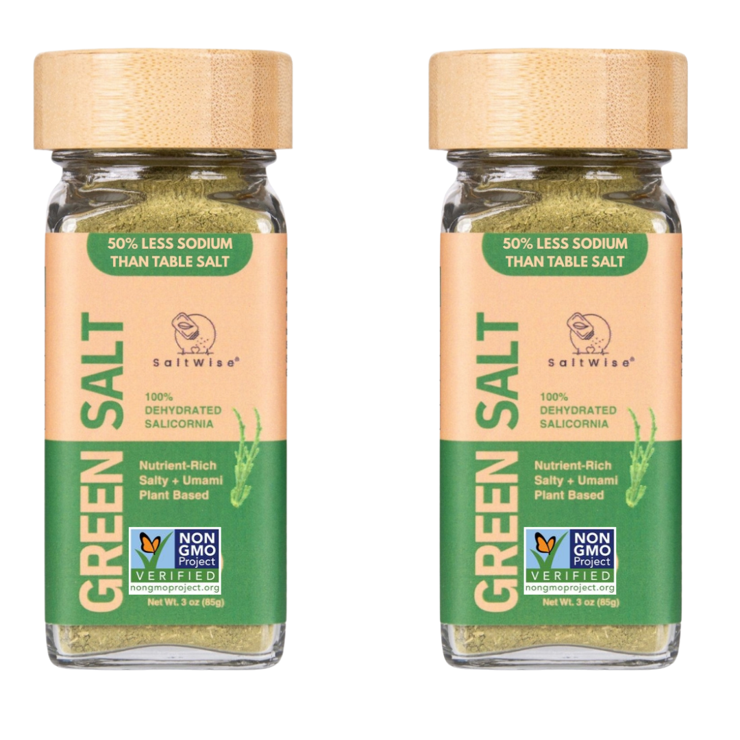 Green Salt, Low Sodium, Umami Premium Glass Jar, 3 Oz
