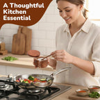 Premium Rosewood Salt Cellar with Magnetic Swivel Lid & Built-in Spoon
